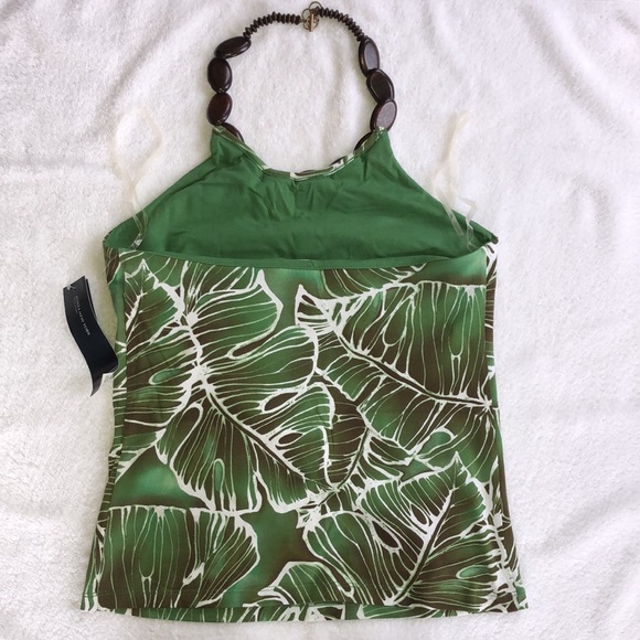 NWT Jones New York Palm Print Halter Top - Picture 6 of 10